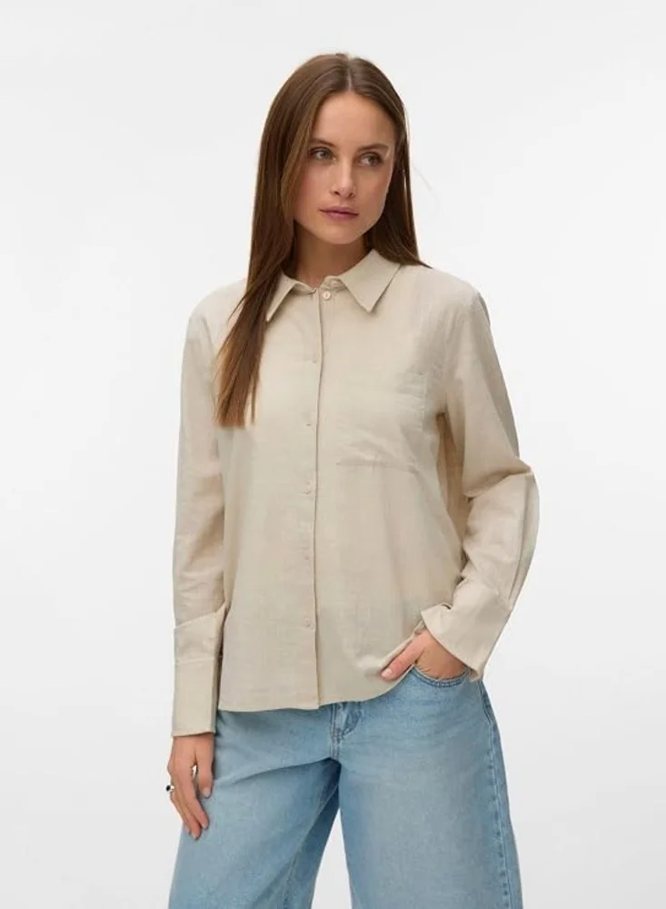 Vero Moda Vmcaia Long Sleeve Woven Shirt