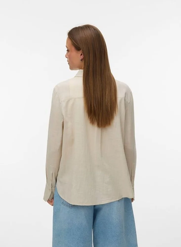 Vero Moda Vmcaia Long Sleeve Woven Shirt