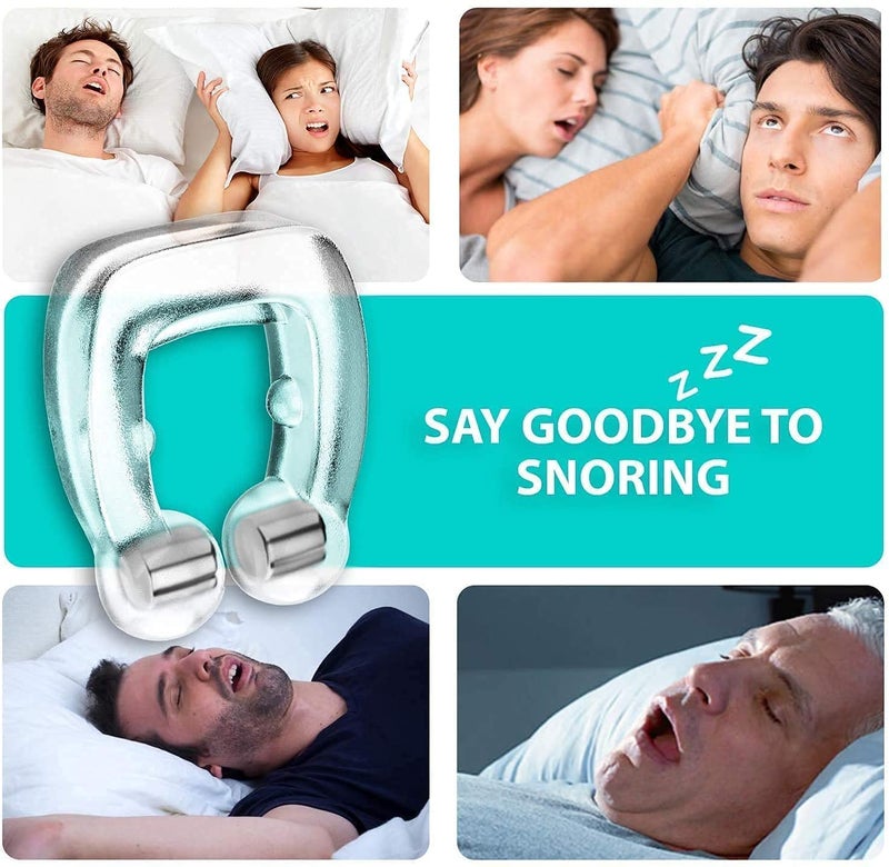 ZECCORP Anti Snoring Nose Clip Devices for Men and Women, Snoring stopper, Snore Free Magnetic Nose Clip, Snoring Solution (pack of 2) - Image 2