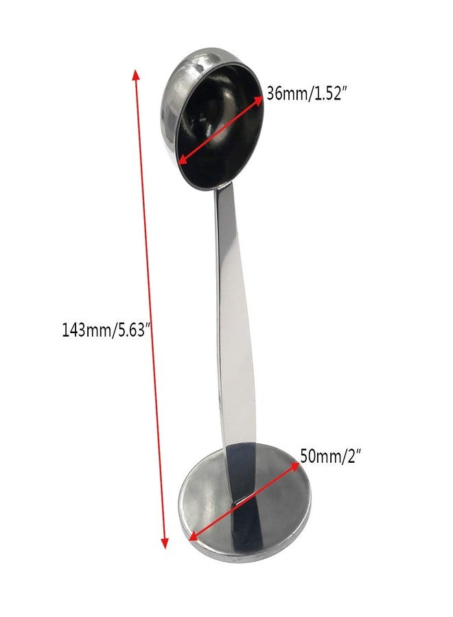 PHITUODA 2-in-1 Coffee Scoop Stainless Steel Measuring and Tamping Coffee Spoon(15ml)-1pc - Image 4
