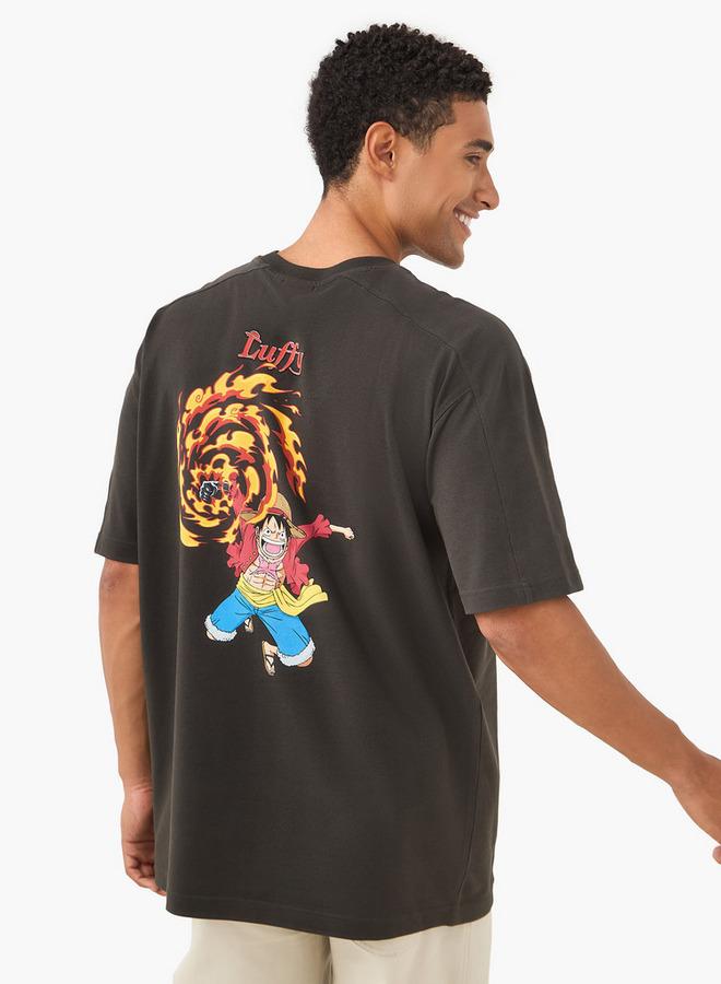 اس بي كاركترز تيشيرت بطبعة قطعة واحدة بياقة دائرية وأكمام قصيرة - Image 1