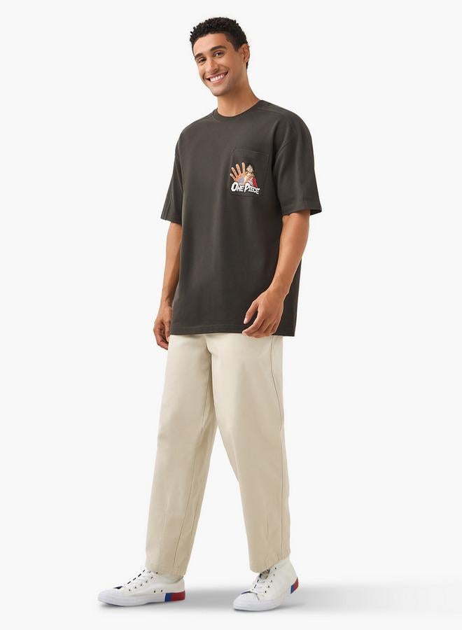 اس بي كاركترز تيشيرت بطبعة قطعة واحدة بياقة دائرية وأكمام قصيرة - Image 3