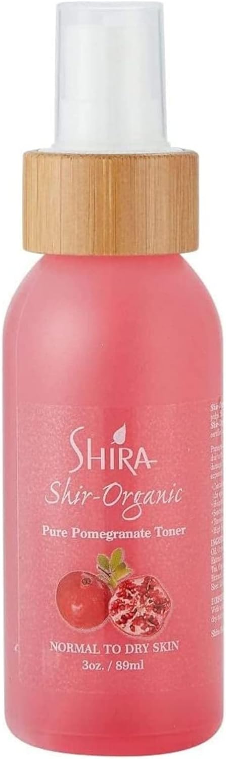 Shira Shir 89ml  Pomegranate Facial Toner  Hydrating Mist  Natural Glow Toner for Women Organic Brightening Toner for Daily Skincare Suitable for All Skin Types Refreshing  Hydrating