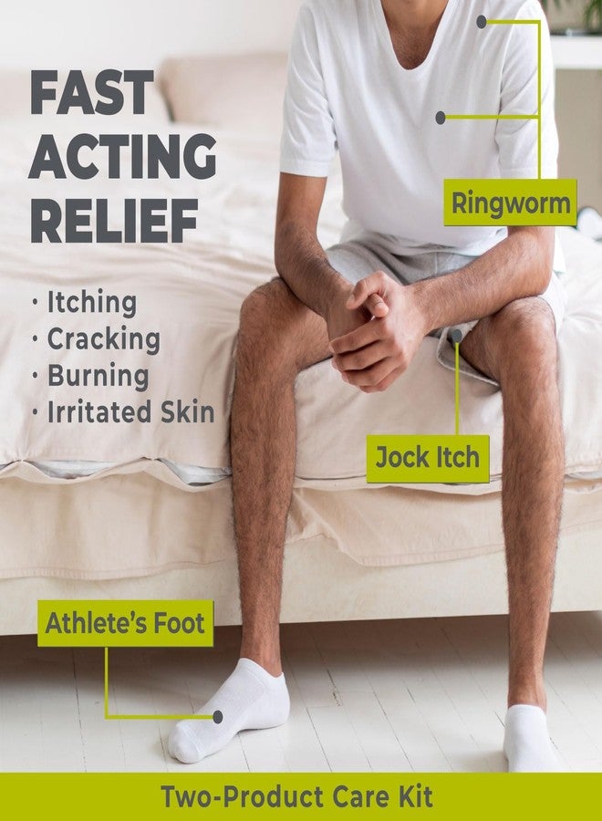 Terrasil علاج تيراسيل المضاد للفطريات (طقم منتجين 14 جرام أنبوب + 75 جرام صابون) كريم مضاد للفطريات مع كلوتريمازول ومكونات طبيعية، تخفيف لعدوى السعفة، حكة الفخذ، قدم الرياضي، عدوى الخميرة الفطرية - Image 2