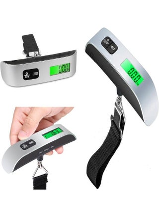 Electronic Travel Scale, Portable Digital Luggage and Travel Bags Scale with LCD Reading Screen, 50 Kg Capacity - Silver - pzsku/ZB9DB410ACDB83234B5F7Z/45/1742980158/e38bf51e-9b98-48bf-a8ef-18773ce01d68
