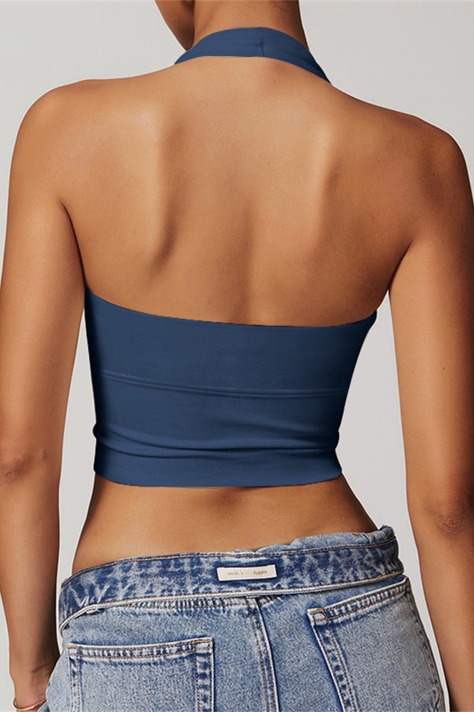 عام المرأة الرسن الرياضة الصدرية الخامس الرقبة الصالة الرياضية تجريب اليوغا حمالات الصدر - Image 2