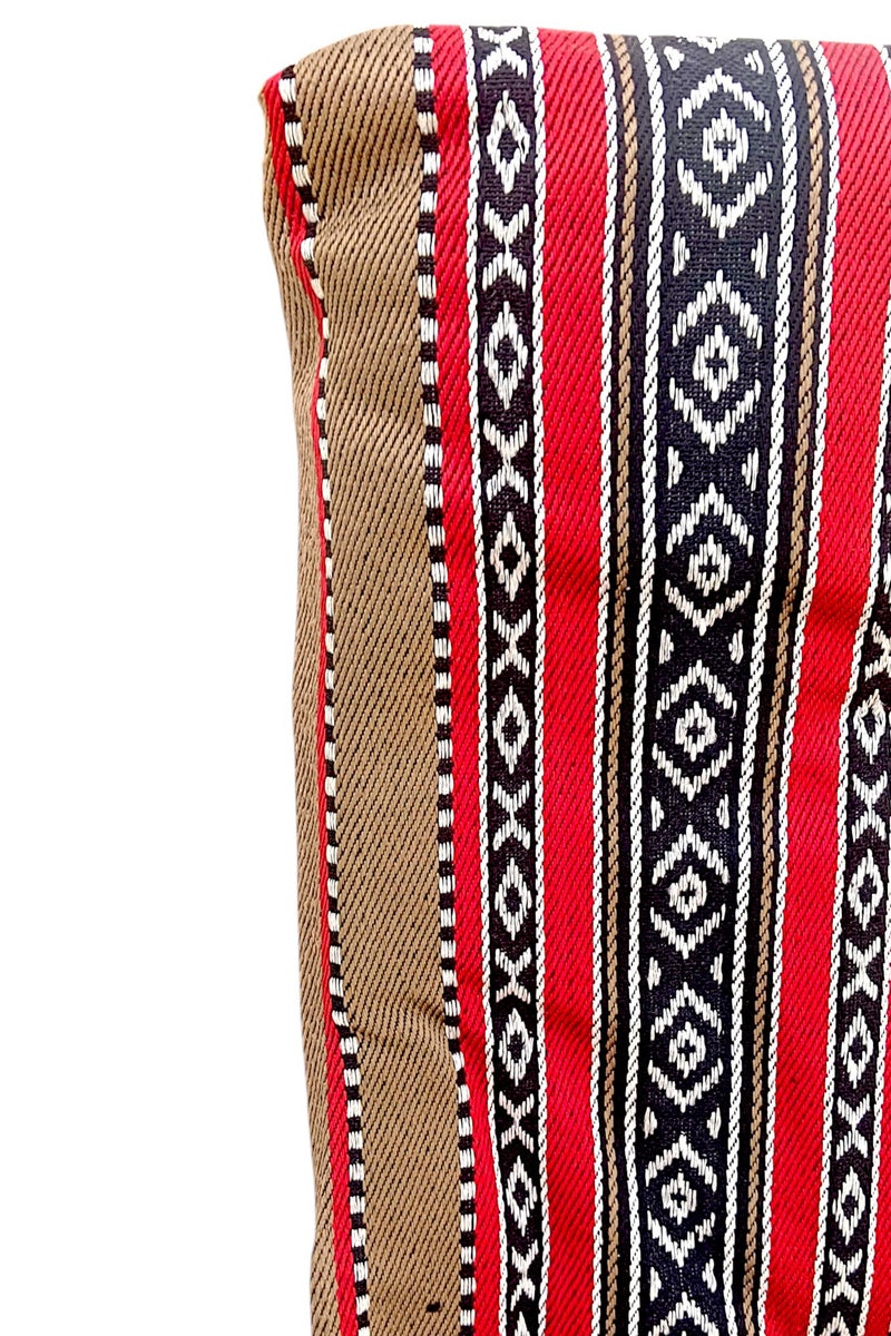 GO2CAMPS Folding Camping Chair with Cusion Premium Quality | Sadu Chair | Beach Chair | Garden Chair | Fishing Chair | Travel Chair | Picnic Chair-Premium Arabic Traditional Sadu Camping Chair – Durable Padded Cotton Cushion Seat with Cozy Armrests – Foldable Majlis Style for Desert Travel, Outdoor Picnics, BBQs & Cultural Gatherings - Image 5