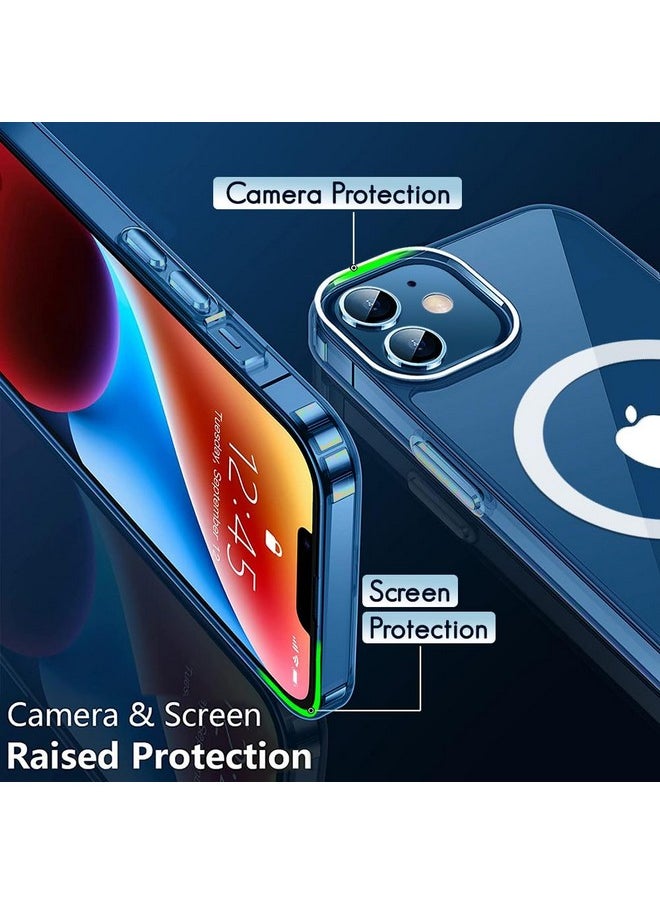 ذا جيفت كارت جراب خلفي مقاوم للصدمات فائق الجودة من TheGiftKart لهاتف iPhone 12/12 Pro متوافق مع MagSafe | حماية الكاميرا من الصدمات | جراب خلفي صلب لهاتف iPhone 12/12 Pro (PC & TPU، جوانب شفافة)  - Image 4