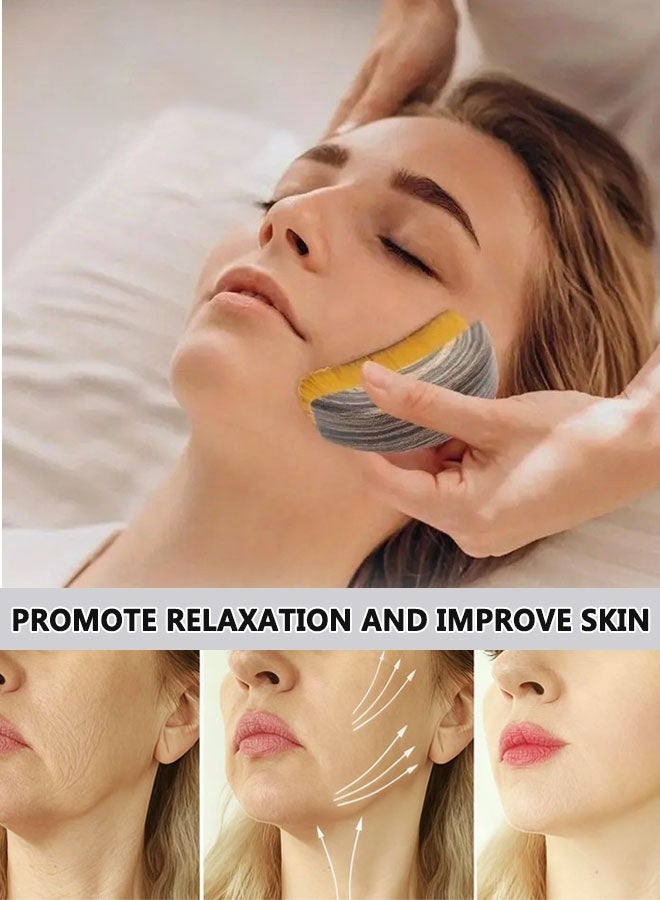 HOOTO Lymphatic Contour Face Brush, Manual Lymphatic Drainage Massager, Natural Makeup Brushes with Durable Soft Bristles, Hypoallergenic Ergonomic Facial Cleansing Brush for Sculpting - Image 4