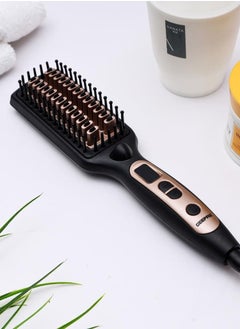 GEEPAS Ceramic Hair Brush 45W - Temperature Control with Led Display | 60 Minutes Auto Shut-off | Perfect for Styling  - Image 2