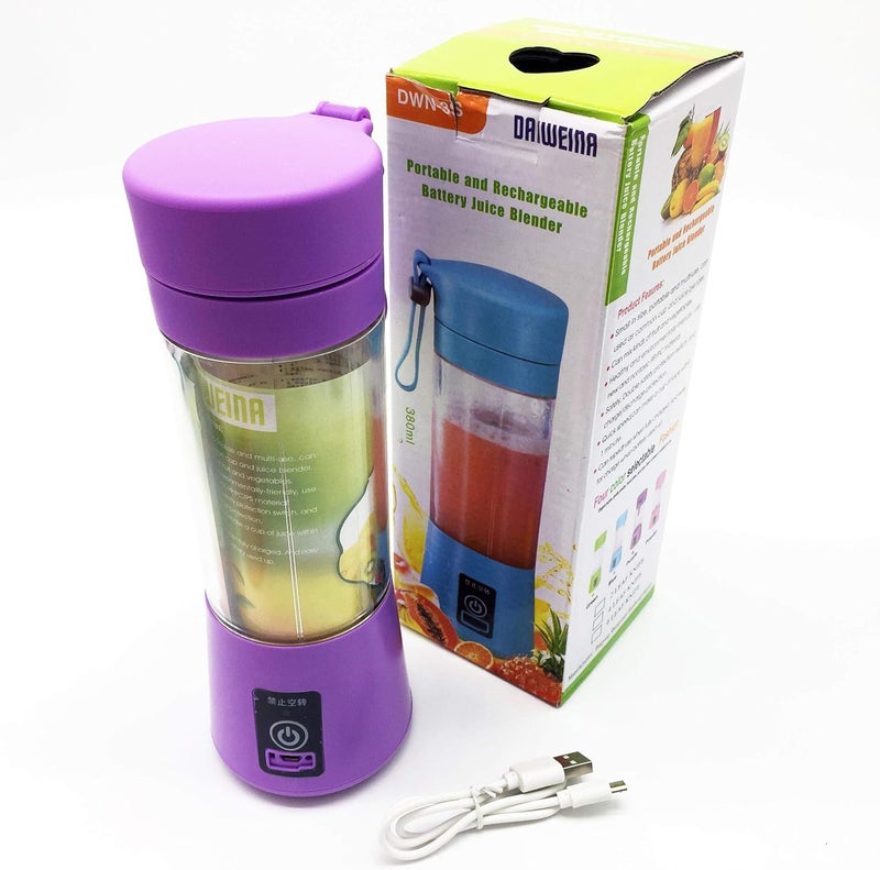 Outdoor portable usb mini electric fruit juicer handheld smoothie maker blender juice cup 380ml