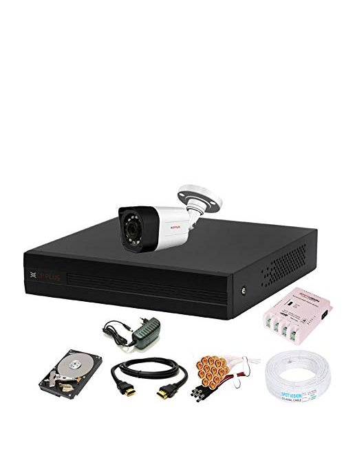 CP PLUS CP PLUS Wired 4 Channel HD DVR 1080p Outdoor Camera 24 MP 500 GB Hard Disk Full Combo Set  - Image 1