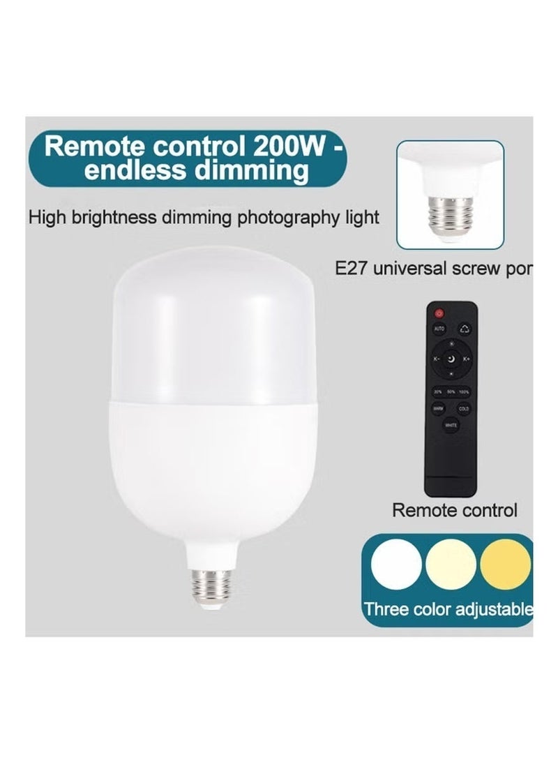 Glanfen Photography Light Kit  with 200W LED 3-Color Bulb Umbrellas Softbox and Carry Bag - Image 5