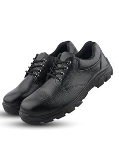 Generic Genuine Leather Safety Shoes for Men with PU Sole, Steel Toe & Energy Absorption  - Image 2