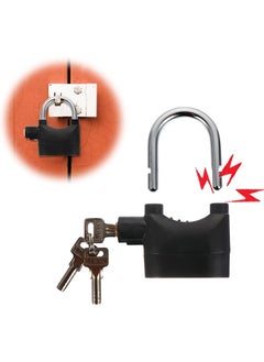 Alarm Lock Anti Theft Locks Loud Alarm Lock Universal Security Alarm Lock System Anti-Theft Weatherproof for Door Motor Bicycle Padlock with 3 Keys