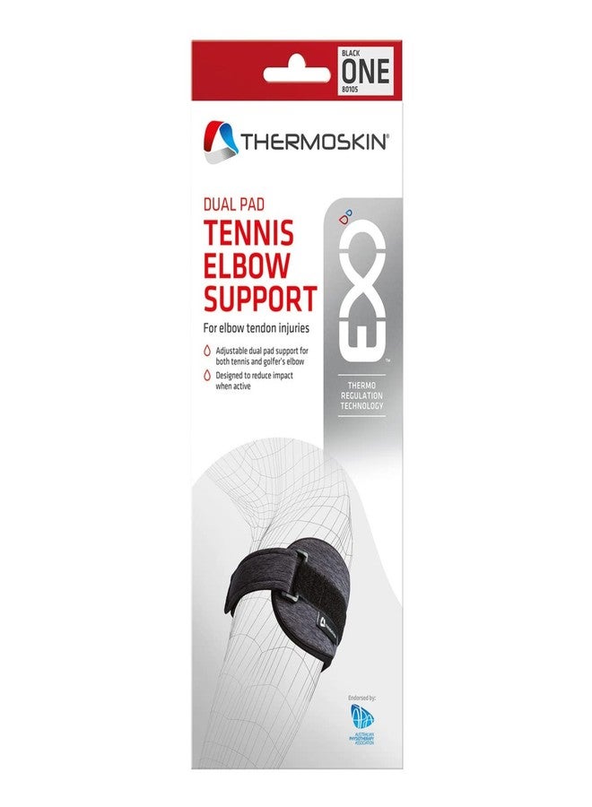 Thermoskin EXO Dual Tennis Elbow, Black, OSFM - Image 3