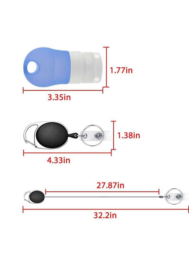 38ml Spray Bottle with Hook, Super Fine Misting Empty Bottle,Clear Water Leak-Proof Hair Sprayer (3 PCS)