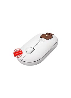 Logitech Logitech 2.4GHz wireless Bluetooth dual-mode silent mouse in white/brown  - Image 3