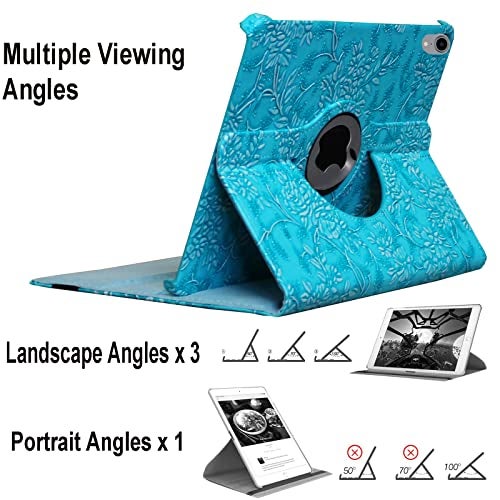 JYtrend Case for iPad A16 11-inch (11th Gen 2025), for 2022 iPad 10th Generation 10.9 inch, Rotating Stand Smart Magnetic Cover for Model A3354 A3355 A3356 A2696 A2757 A2777 (Embossed Flower) - Image 5