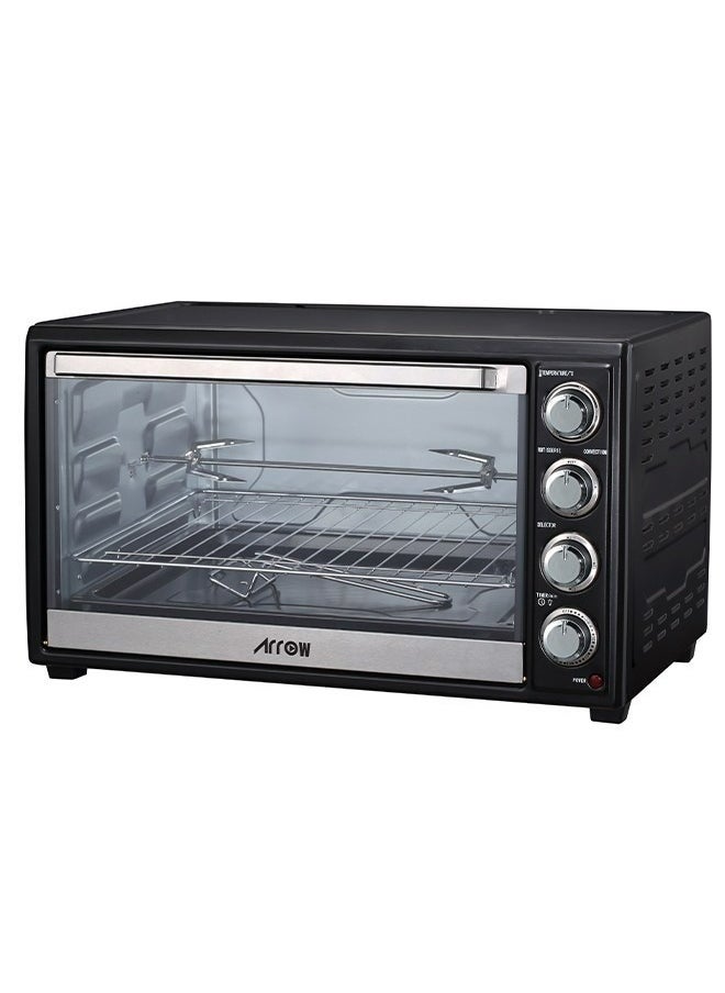 Arrow - 45L Electric Oven, 2000W | Rotisserie & Grill Function | Power Indicator Light | 60-Minute Timer with Auto Shut-Off Bell | Temperature Control up to 250°C | 4 PCS Stainless Steel Heating Elements | Heat-Resistant Glass Window | 2-Year Warranty | Model Name: RO-45EOB - Image 1