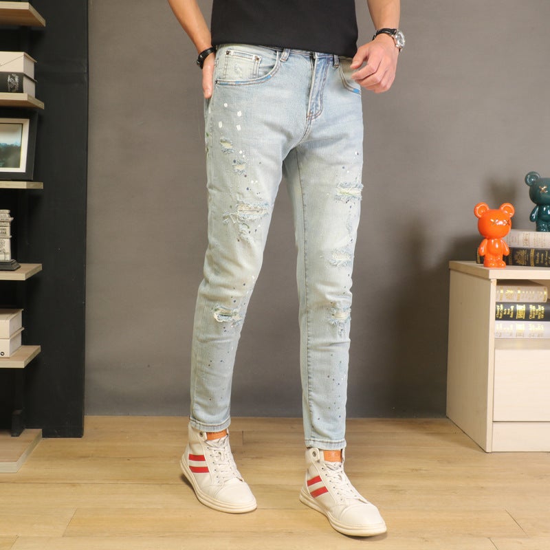 Unisex Classic Denim Jeans Loose Fit Daily Outdoor Wear - Image 2