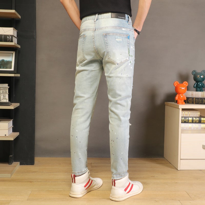 Unisex Classic Denim Jeans Loose Fit Daily Outdoor Wear - Image 4