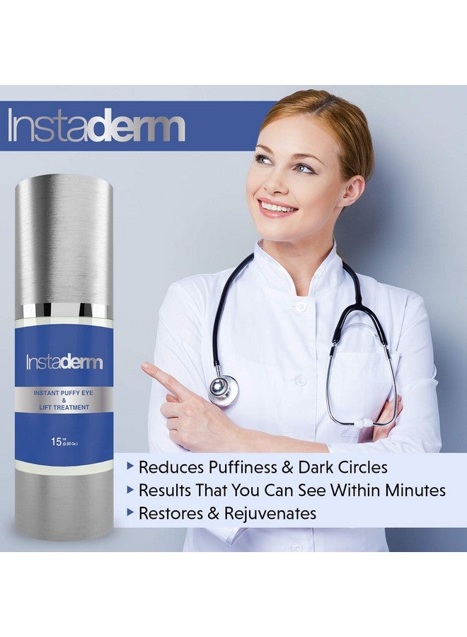Instaderm Instant Puffy Eye & Lift Treatment - Removes Under Eye Bags & Puffiness. Eliminate Dark Circles & Wrinkles. Naturally Ageless Hydrating Cream. Disappears Before Your Eyes Within Minutes. - Image 2