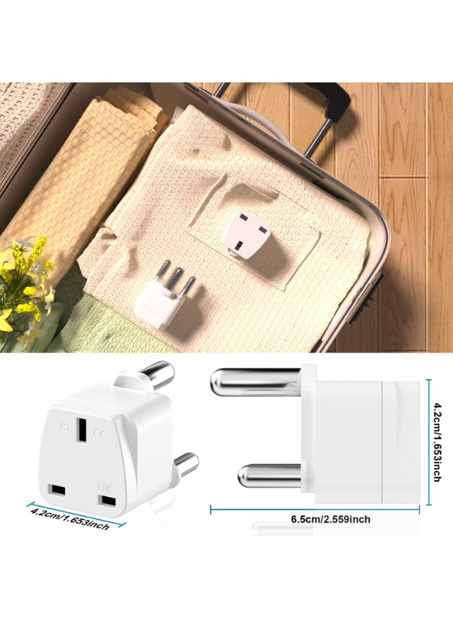 Uk to South Africa Plug Adapter, 4 Pack, 3-Pin Type M with Ground Protection, for South Africa/Sri Lanka - Image 5