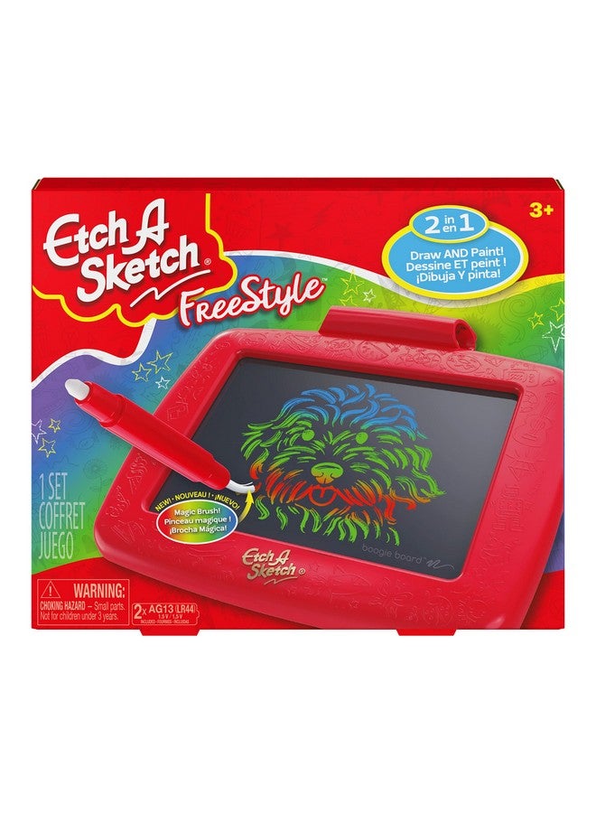 Etch A Sketch Freestyle, Drawing Tablet with 2-in-1 Stylus Pen and Paintbrush, Magic Screen, Kids Toys for Ages 3 and up - Image 2