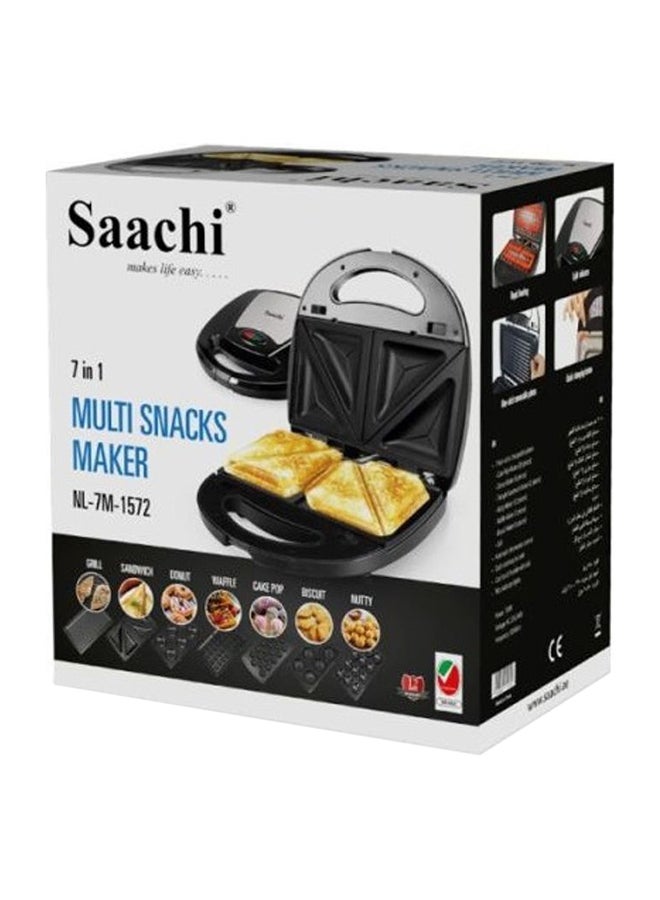 Saachi 7-In-1 Multi Snack Maker 750 W NL-7M-1572 Black - Image 5