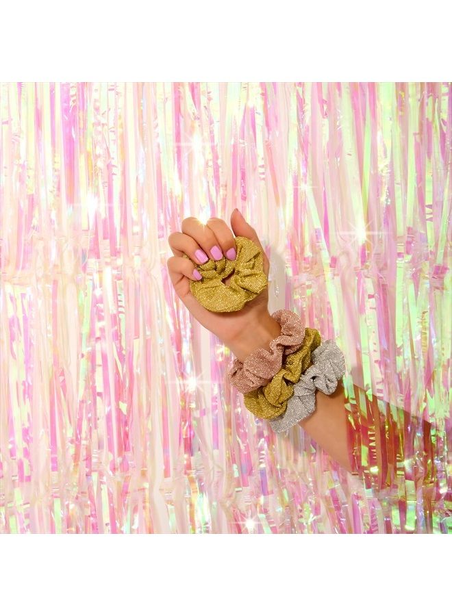 Goody Icy Holiday Scrunchies - 3 Count, Assorted - Ouchless Comfortable Hold Hair Accessories for Men, Women, Boys and Girls to Style With Ease and Keep Your Hair Secured - For All Hair Types - Image 5