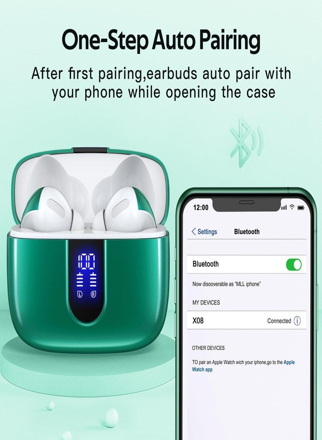 TAGRY Bluetooth Headphones True Wireless Earbuds 60H Playback LED Power Display Earphones with Wireless Charging Case IPX5 Waterproof in-Ear Ear buds with Mic for TV Smart Phone Laptop Computer Sports - Image 5