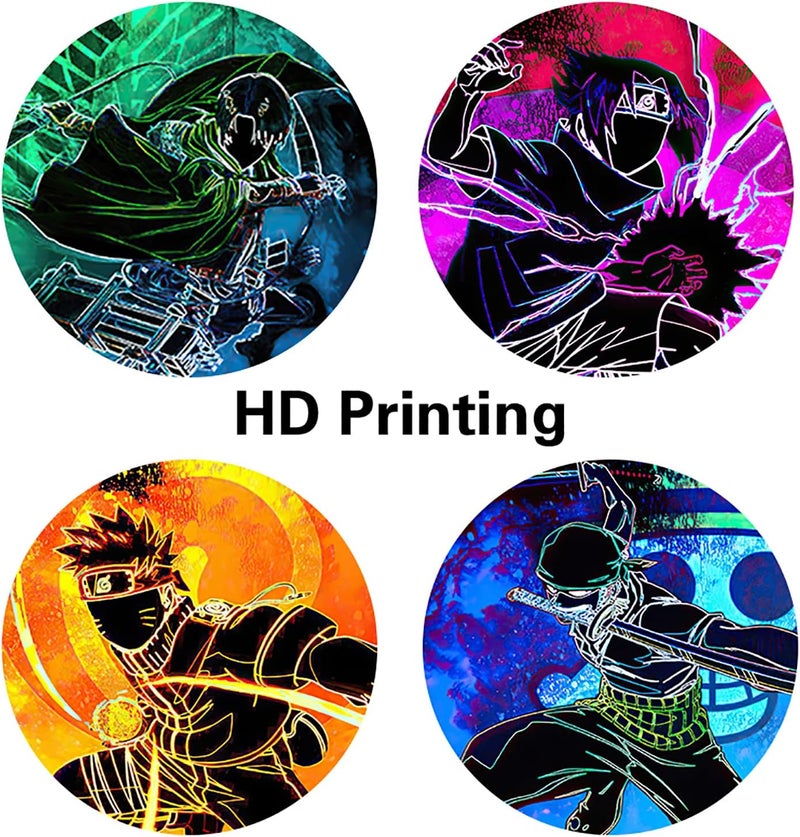MGPEAYCT Anime Mashup Canvas Art - One Piece, Demon Slayer & Attack on Titan - Image 3