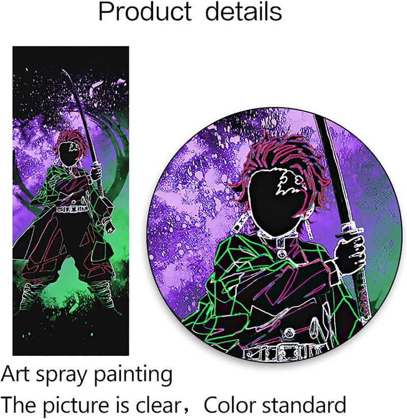 MGPEAYCT Anime Mashup Canvas Art - One Piece, Demon Slayer & Attack on Titan - Image 2