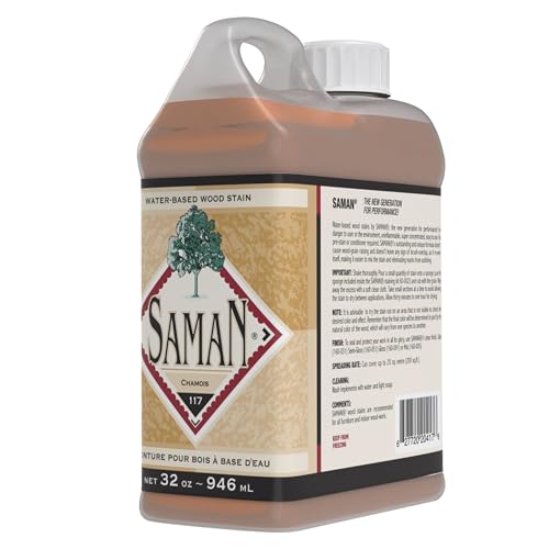 SamaN Interior Water Based Wood Stain - Natural Stain for Furniture, Moldings, Wood Paneling,Cabinets (Chamois TEW-117-32, 32 oz) - Image 5