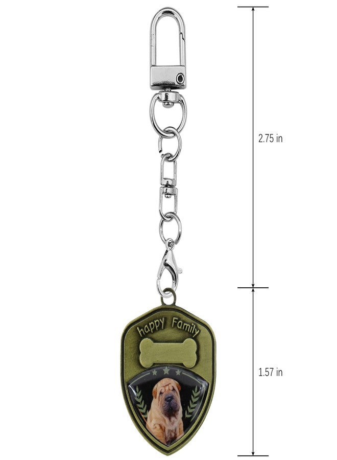 Elechobby Adorable Dog Keychains Metal Cute Dogs Design Keyring Perfect for Decorating Keys Great for Dog Lovers (Shar-Pei) - Image 3