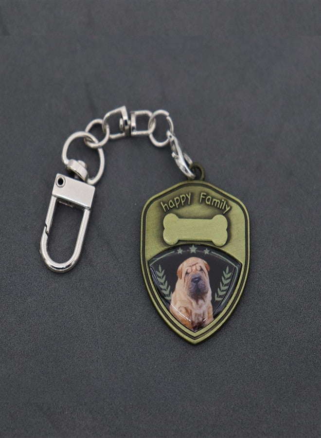 Elechobby Adorable Dog Keychains Metal Cute Dogs Design Keyring Perfect for Decorating Keys Great for Dog Lovers (Shar-Pei) - Image 4