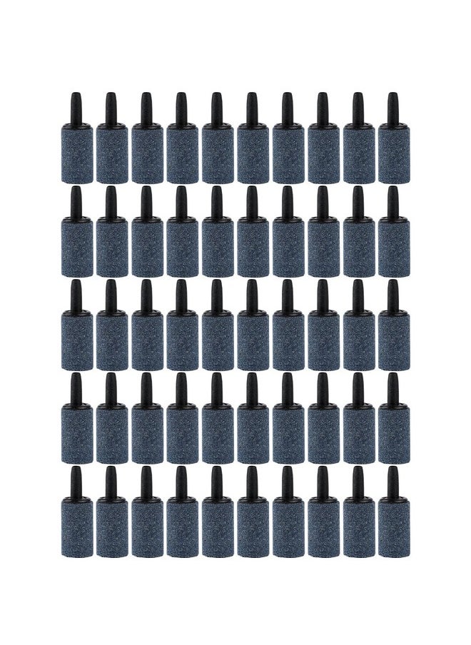 Pawfly Aquarium 1 Inch Air Stone Cylinder Grey Bubble Diffuser Oxygen Aerator Stone For Nano Air Pumps Small Buckets And Fish Tanks, 50 Pack  - Image 1