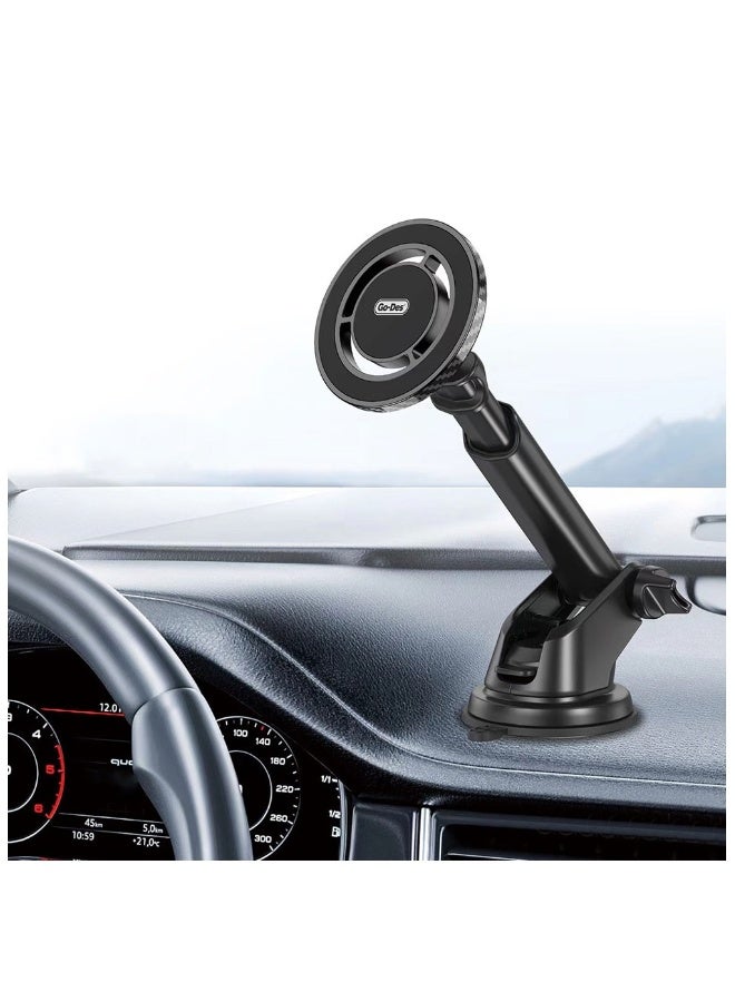 GO-DES Go Des HD938 Telescopic Design 360 Degree Rotatable Magnetic Car Phone Holder - Image 2