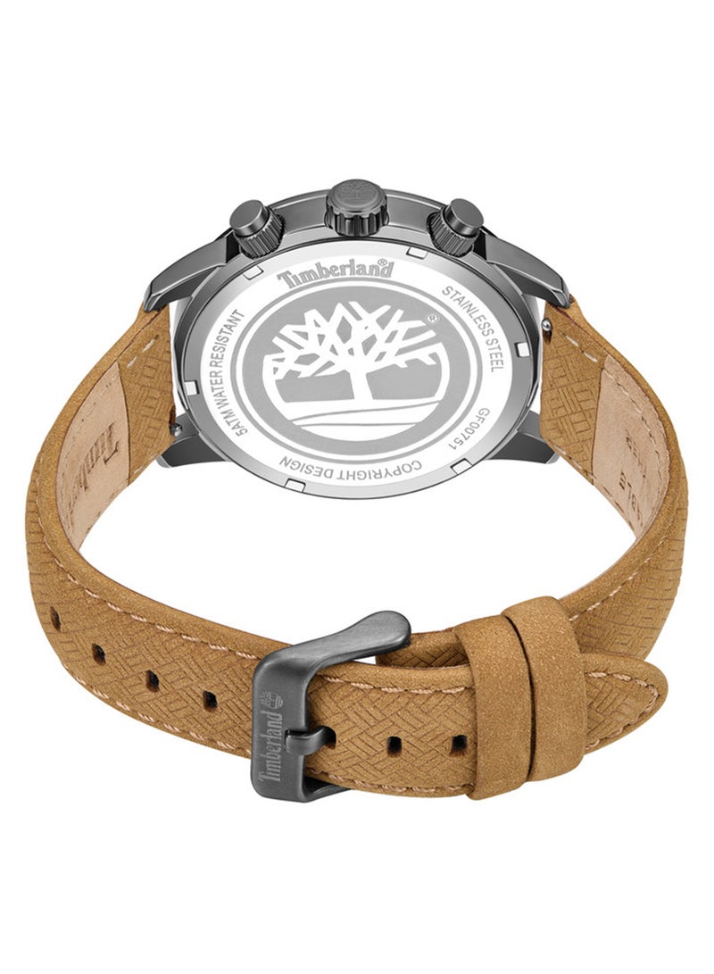 Timberland Men Quonset Green Dial Silicone Strap Multifunction Watch for Men, 44mm - Image 3