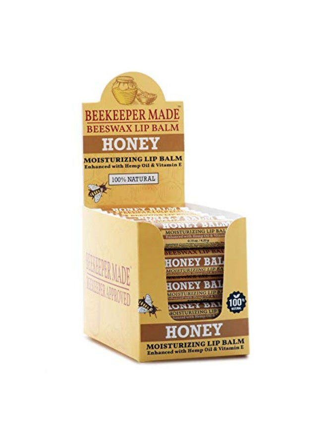 Beessential - Beekeeper Made Beeswax Bulk Lip Balm, 40 Count Honey Flavor | For Men, Women, and Children. Great for Gifts, Showers, & More - Image 1