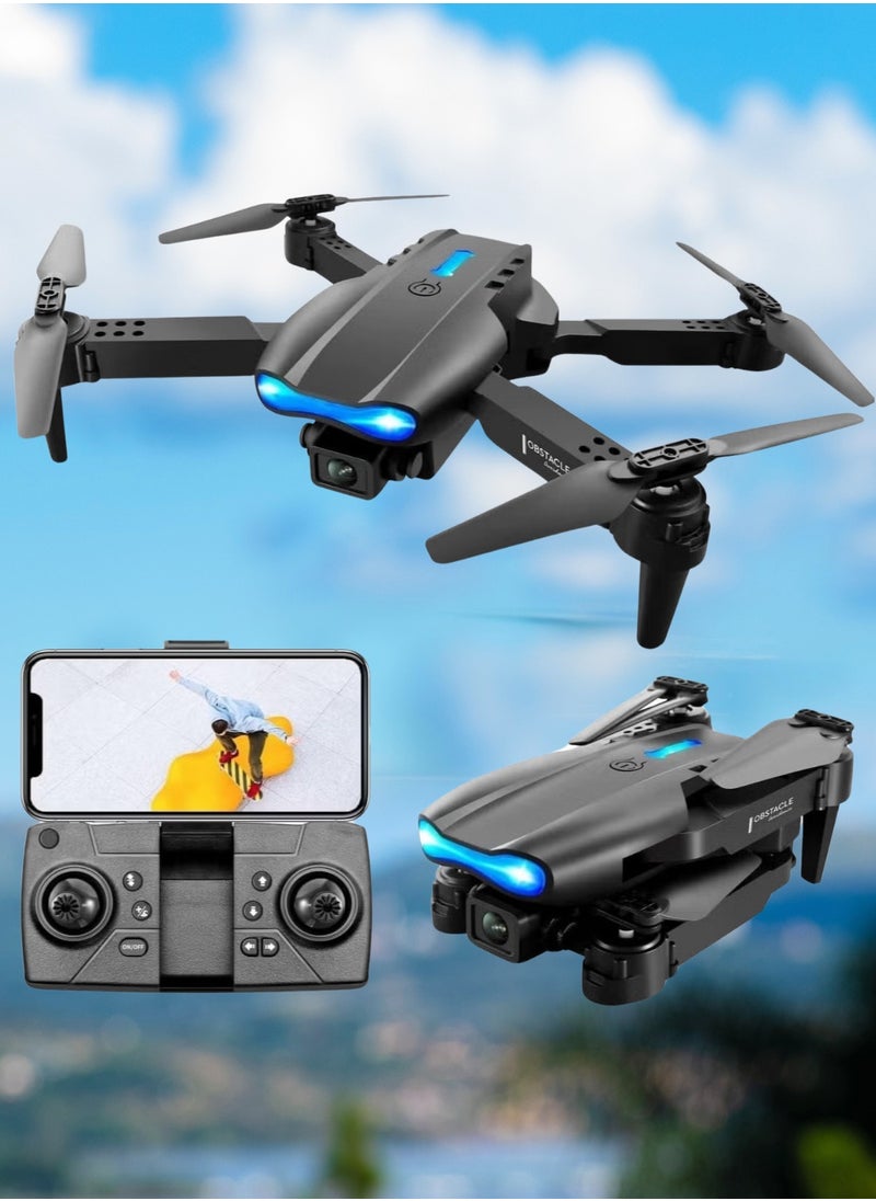 LIMOS - Foldable Quadcopter E88 Pro Max Drone with 4K Dual Camera for Adults, Remote Control Drone with Gesture Selfie, 3D Flips, Waypoint Flight, Altitude Hold, Long Control Range, Battery and Carrying Bag, Perfect Gift for Boys, Girls and Beginners - Image 1