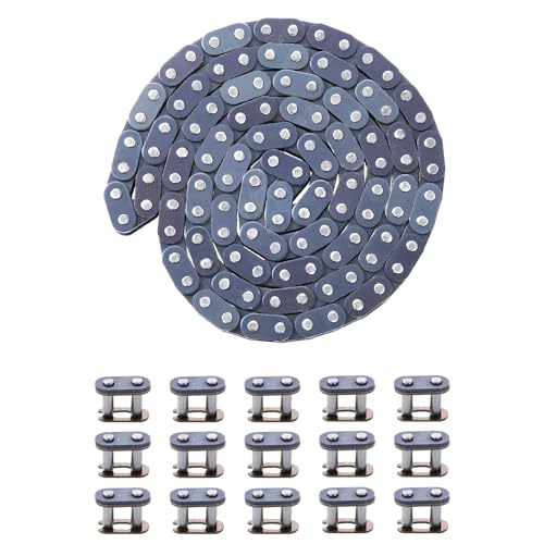 KAMIER T8F Drive Chain 134 Links Heavy Duty for 49cc 50cc 2-Stroke GB Syx Moto Holeshot Metotec Xtreme X-pro SSR Coolster Kids Pit Dirt Bike 43cc 47cc Mini ATV Quad Super Pocket Rocket Bike Moto Parts - Image 1