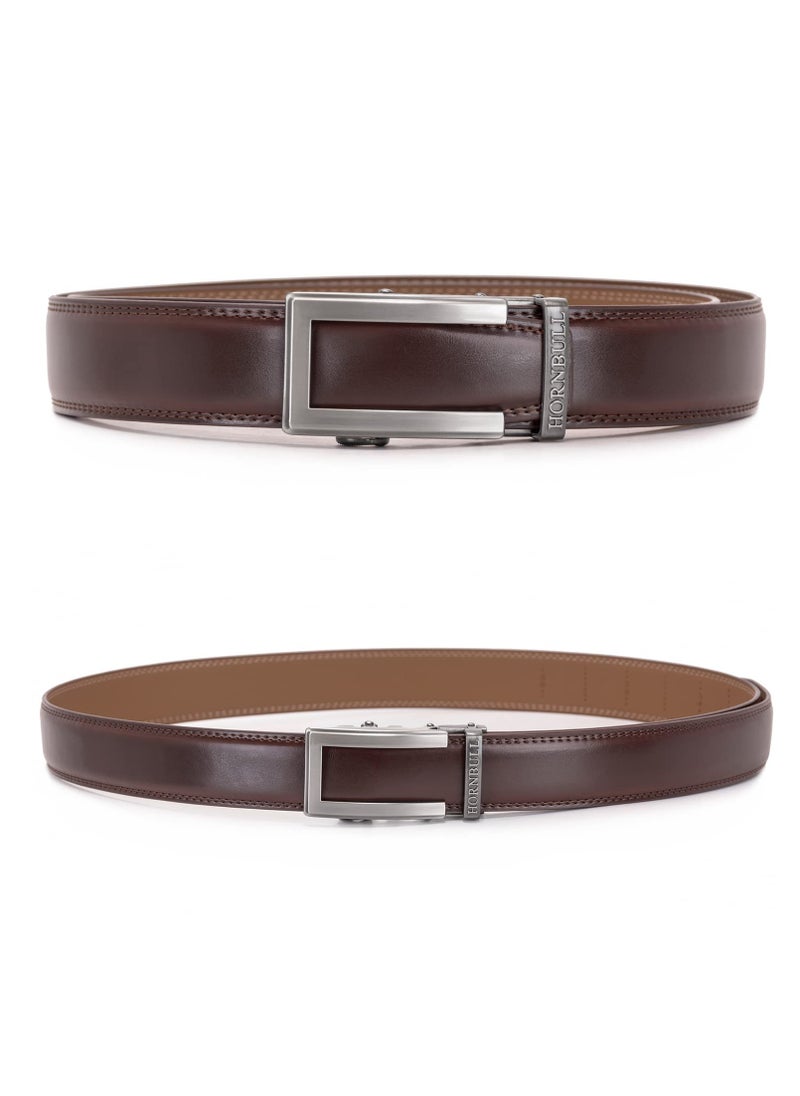 HORNBULL - Riga Leather Belt for Men | Mens Belt Auto lock | Formal and Casual Leather Belt - Image 1