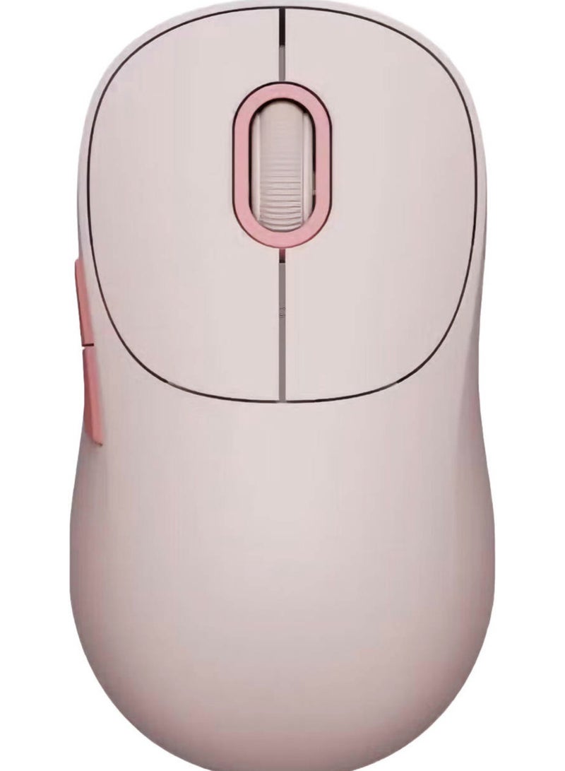 Xiaomi Mi Mouse 3 Pink Wireless Bluetooth 2.4GHz Dual Mode Silent Click Lightweight Portable Mouse for Laptop PC - Image 3