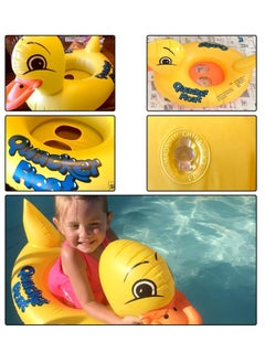 MUMS PLANET Duck Shaped Swimming Float - Safe Anti-Tip Inflatable Swimming Floats Swimming Accessories for Kids (Duck Float)  - Image 3