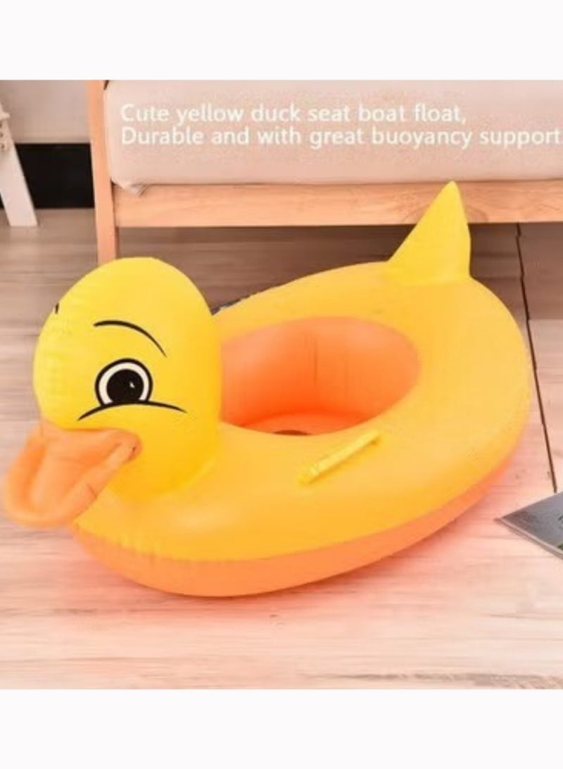 ممز بلانيت عوامه سباحة علي شكل بطه -  آمنه مضاد للانقلاب عوامات سباحة قابلة للنفخ ملحقات سباحة للأطفال (عوامه البطة)- عوامه اطفال - عوامه للبيبي-عوامات -عوامة حمام سباحة-ألعاب مائية_عوامه سباحه ، مستلزمات سباحه - Image 2