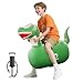 QPAU Infatable Bouncy Toys with Hand Pump Heavy Duty Giant Bouncy Pal 220lbs Load Capacity Ride On Bouncy Animal Hopper Toy Indoor Outdoor Bouncers for Kids Girls Boys Ages 5 Dinosaur 1 Pack - Image 2