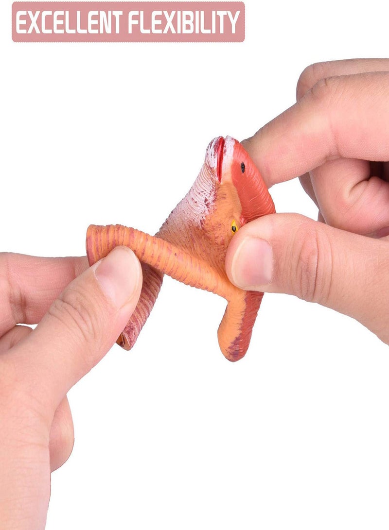 سيوسي Fun Little Toys 5 Pcs Dinosaur Head Finger Puppets, Best Choice for Party Favors, Stocking Stuffers, Pinata Fillers and Goodie Bag Fillers - Image 1