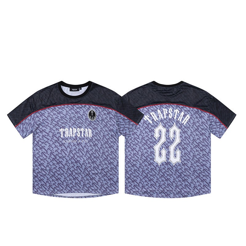 Trapstar Gradient Loose Fit Tee Retro Hip-Hop Purple